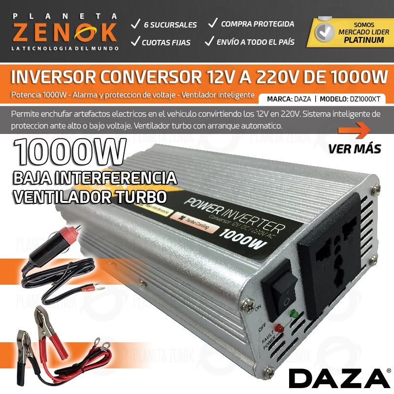 Inversor Convertidor Conversor 12v A 220v Auto Noga Nga-75